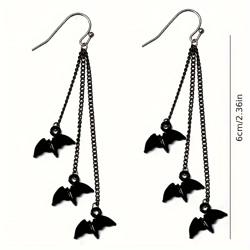 Bat Earrings for Halloween Parties - Women's Dark Themed Gift